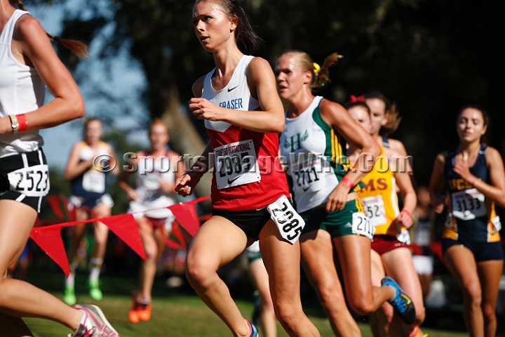 2014StanfordCollWomen-197.JPG - College race at the 2014 Stanford Cross Country Invitational, September 27, Stanford Golf Course, Stanford, California.